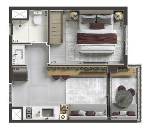 Imagem Imóvel com 1 Quarto à Venda, 28 m² em Saúde - São Paulo