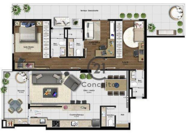 Imagem Apartamento com 3 Quartos à Venda, 168 m² em Estreito - Florianópolis