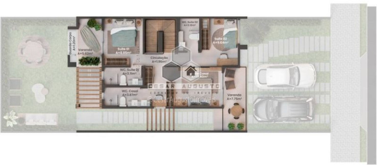 Imagem Casa de Condomínio com 4 Quartos à Venda, 131 m² em Pires Façanha - Eusébio Imagem Casa de Condomínio com 4 Quartos à Venda, 131 m² em Pires Façanha - Eusébio