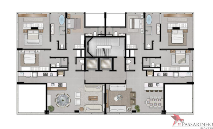 Imagem Apartamento com 3 Quartos à Venda, 141 m² em Praia Grande - Torres