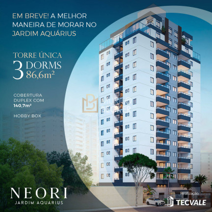 Apartamento com 3 Quartos à Venda, 86 m² em Parque Residencial Aquarius - São José Dos Campos