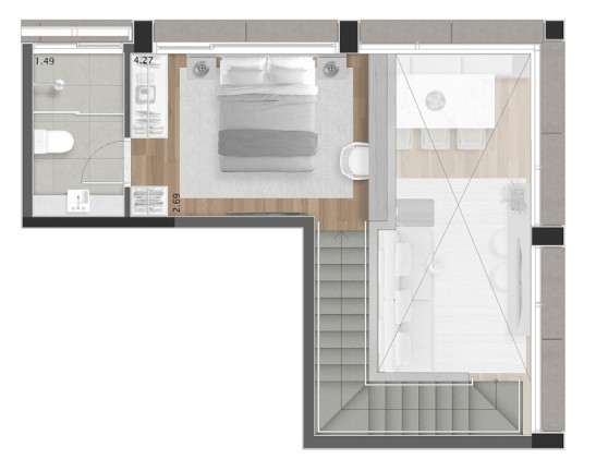 Imagem Imóvel com 1 Quarto à Venda, 53 m² em Cerqueira César - São Paulo Imagem Imóvel com 1 Quarto à Venda, 53 m² em Cerqueira César - São Paulo