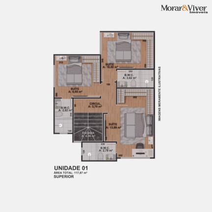 Imagem Casa com 3 Quartos à Venda, 118 m² em Portão - Curitiba Imagem Casa com 3 Quartos à Venda, 118 m² em Portão - Curitiba