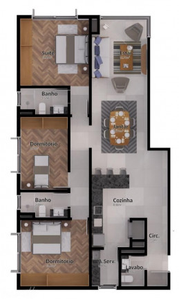 Imagem Apartamento com 3 Quartos à Venda, 11.424 m² em Centro - Canela Imagem Apartamento com 3 Quartos à Venda, 11.424 m² em Centro - Canela
