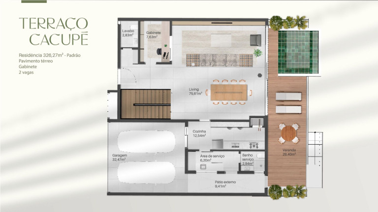 Imagem Casa com 3 Quartos à Venda, 326 m² em Cacupé - Florianópolis