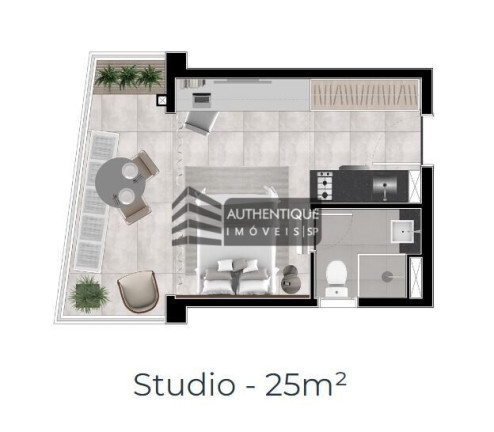 Imagem Apartamento com 1 Quarto à Venda, 17 m² em Vila Nova Conceição - São Paulo