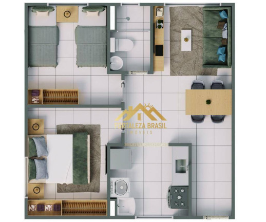 Imagem Imóvel com 2 Quartos à Venda, 44 m² em Itambé - Caucaia Imagem Imóvel com 2 Quartos à Venda, 44 m² em Itambé - Caucaia