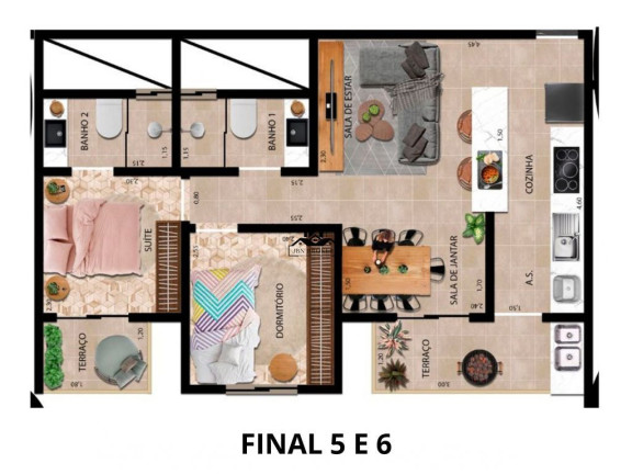 Imagem Apartamento com 2 Quartos à Venda, 52 m² em Jardim Santo Antônio - Santo André