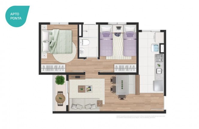 Imagem Apartamento com 2 Quartos à Venda, 46 m² em Jardim Barro Branco - Cotia Imagem Apartamento com 2 Quartos à Venda, 46 m² em Jardim Barro Branco - Cotia