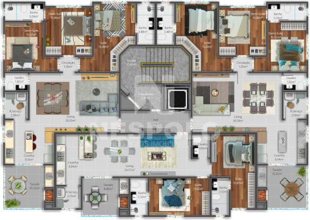 Imagem Apartamento à Venda, 85 m² em Perequê - Porto Belo