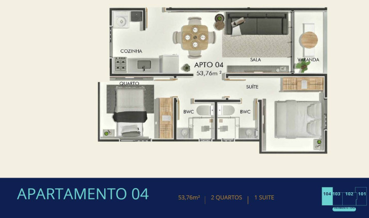 Imagem Apartamento com 2 Quartos à Venda, 52 m² em Intermares - Cabedelo Imagem Apartamento com 2 Quartos à Venda, 52 m² em Intermares - Cabedelo