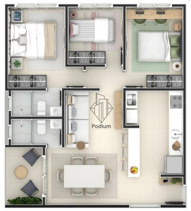 Imagem Apartamento com 3 Quartos à Venda, 71 m² em Portal Do Sol - João Pessoa Imagem Apartamento com 3 Quartos à Venda, 71 m² em Portal Do Sol - João Pessoa