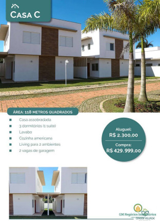 Imagem Casa de Condomínio com 3 Quartos à Venda, 118 m² em Chácara Do Carmo - Vargem Grande Paulista