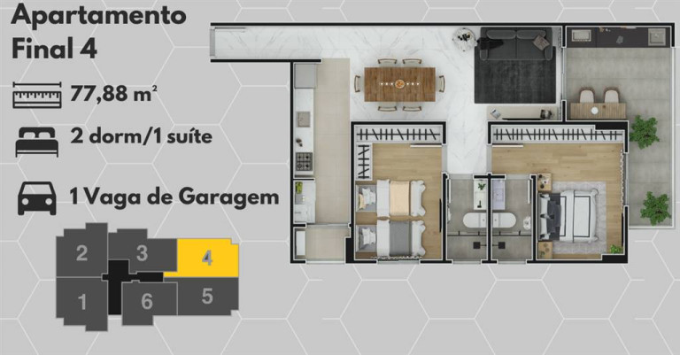 Imagem Apartamento com 2 Quartos à Venda, 78 m² em Mirim - Praia Grande