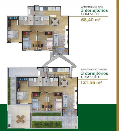 Imagem Apartamento com 2 Quartos à Venda, 60 m² em Quinta Ranieri - Bauru Imagem Apartamento com 2 Quartos à Venda, 60 m² em Quinta Ranieri - Bauru