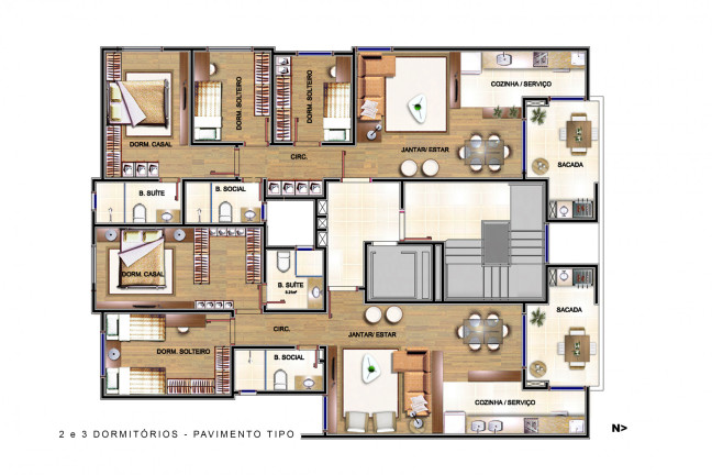 Imagem Apartamento com 3 Quartos à Venda, 173 m² em Sanvitto - Caxias Do Sul Imagem Apartamento com 3 Quartos à Venda, 173 m² em Sanvitto - Caxias Do Sul