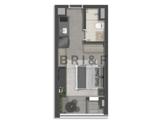 Imagem Apartamento com 1 Quarto à Venda, 23 m² em Brooklin - São Paulo Imagem Apartamento com 1 Quarto à Venda, 23 m² em Brooklin - São Paulo