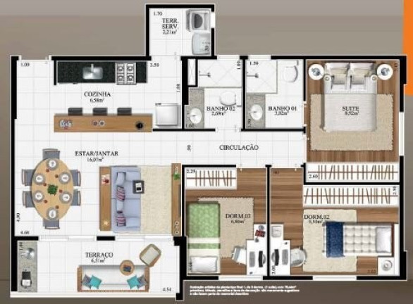 Imagem Imóvel com 3 Quartos à Venda, 75 m² em Vila Andrade - São Paulo Imagem Imóvel com 3 Quartos à Venda, 75 m² em Vila Andrade - São Paulo