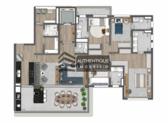 Imagem Cobertura com 4 Quartos à Venda, 258 m² em Brooklin - São Paulo Imagem Cobertura com 4 Quartos à Venda, 258 m² em Brooklin - São Paulo