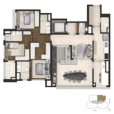 Imagem Imóvel com 3 Quartos à Venda, 210 m² em Brooklin Novo - São Paulo Imagem Imóvel com 3 Quartos à Venda, 210 m² em Brooklin Novo - São Paulo