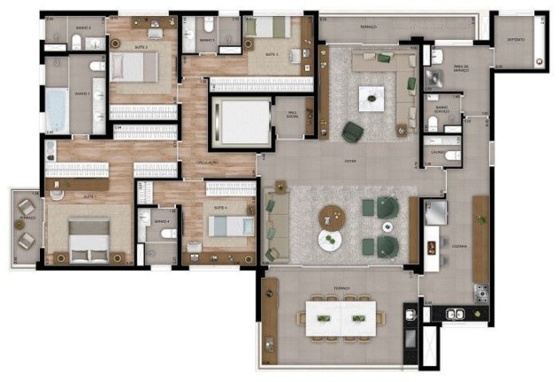 Imagem Apartamento com 4 Quartos à Venda, 165 m² em Vila Gilda - Santo André Imagem Apartamento com 4 Quartos à Venda, 165 m² em Vila Gilda - Santo André