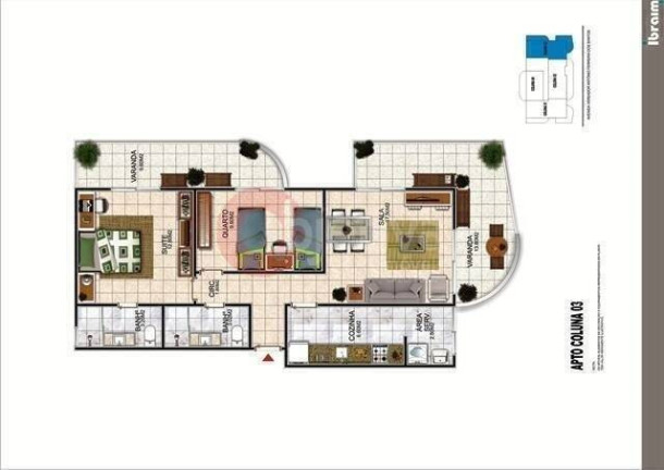 Imagem Apartamento com 1 Quarto à Venda, 56 m² em Braga - Cabo Frio