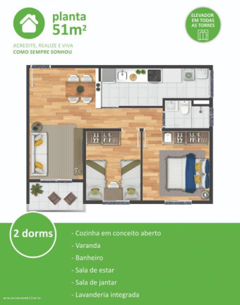Imagem Apartamento à Venda, em Sindoma Natureza - Programa Casa Verde Amarela - Cotia Imagem Apartamento à Venda, em Sindoma Natureza - Programa Casa Verde Amarela - Cotia