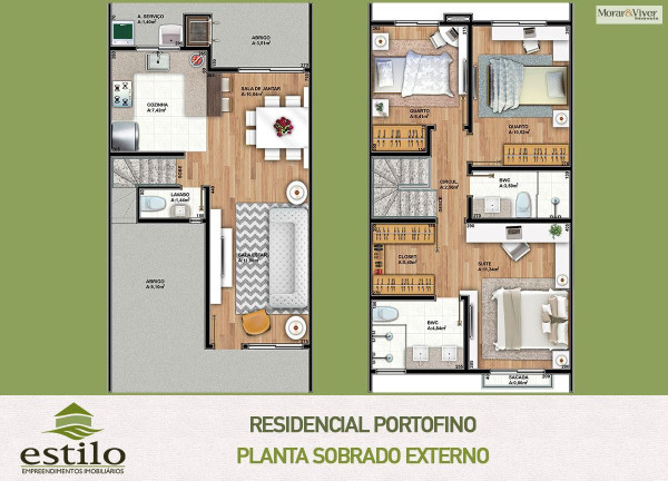 Imagem Casa com 3 Quartos à Venda, 111 m² em Pilarzinho - Curitiba Imagem Casa com 3 Quartos à Venda, 111 m² em Pilarzinho - Curitiba
