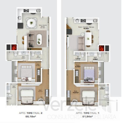 Imagem Imóvel com 2 Quartos à Venda, 70 m² em São Francisco De Assis - Camboriú