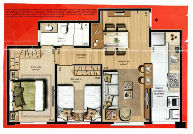 Imagem Apartamento com 3 Quartos à Venda, 62 m² em Atuba - Curitiba Imagem Apartamento com 3 Quartos à Venda, 62 m² em Atuba - Curitiba