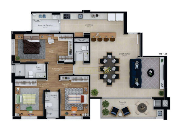 Imagem Apartamento com 3 Quartos à Venda, 123 m² em Agronômica - Florianópolis Imagem Apartamento com 3 Quartos à Venda, 123 m² em Agronômica - Florianópolis