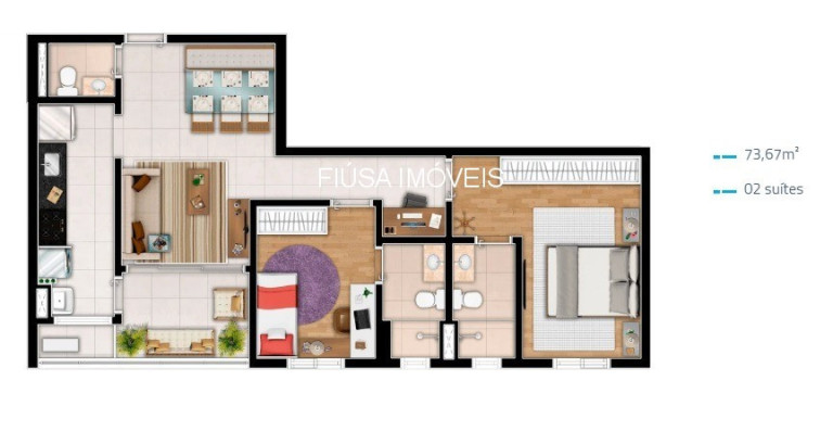 Imagem Apartamento com 3 Quartos à Venda, 95 m² em Jardim Botânico - Ribeirao Preto