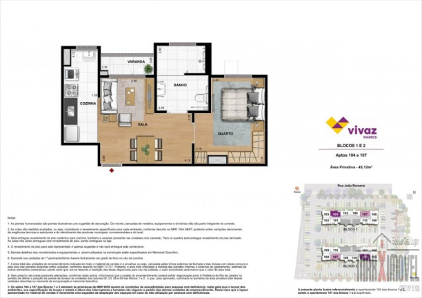 Imagem Apartamento com 2 Quartos à Venda, 45 m² em Ramos - Rio De Janeiro