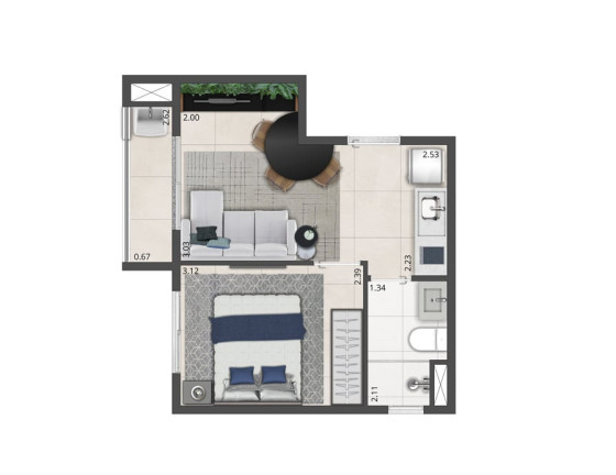 Imagem Apartamento com 2 Quartos à Venda, 36 m² em Moema - São Paulo Imagem Apartamento com 2 Quartos à Venda, 36 m² em Moema - São Paulo