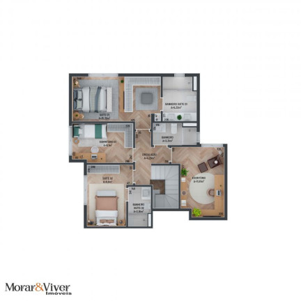 Imagem Apartamento com 4 Quartos à Venda, 127 m² em Vila Izabel - Curitiba