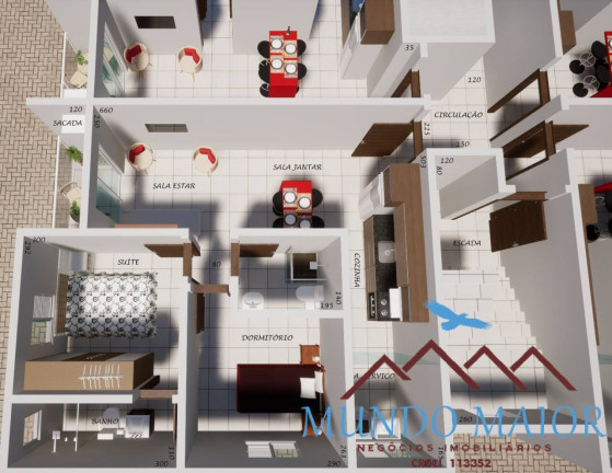 Imagem Apartamento com 2 Quartos à Venda, 54 m² em Jardim Haydee - Mauá