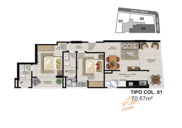 Imagem Apartamento com 2 Quartos à Venda, 67 m² em Praia Do Morro - Guarapari Imagem Apartamento com 2 Quartos à Venda, 67 m² em Praia Do Morro - Guarapari
