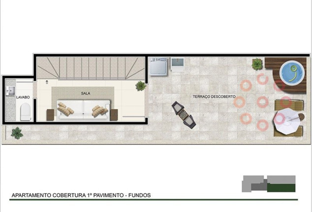 Imagem Cobertura com 1 Quarto à Venda, 25 m² em Sagrada Família - Belo Horizonte