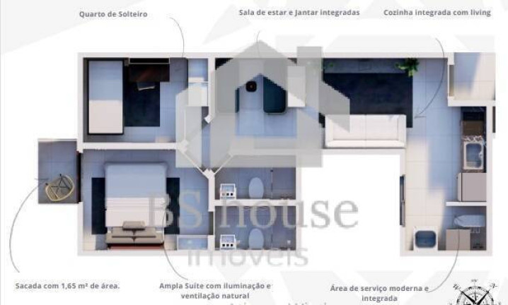 Imagem Apartamento com 2 Quartos à Venda, 64 m² em Campestre - Santo André Imagem Apartamento com 2 Quartos à Venda, 64 m² em Campestre - Santo André