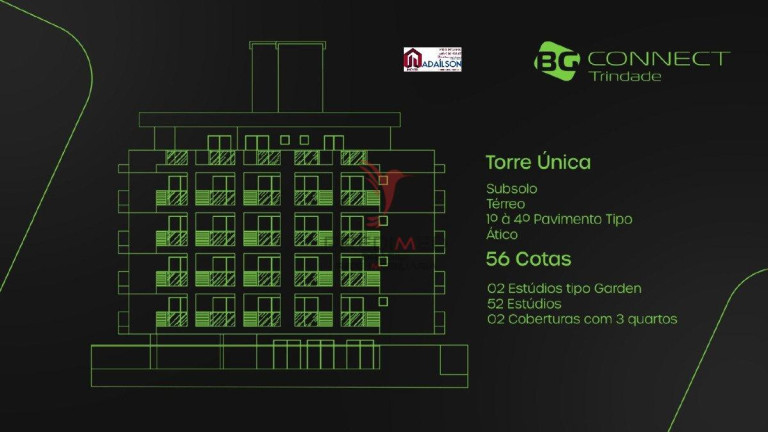 Imagem Imóvel com 1 Quarto à Venda, 22 m² em Trindade - Florianópolis Imagem Imóvel com 1 Quarto à Venda, 22 m² em Trindade - Florianópolis