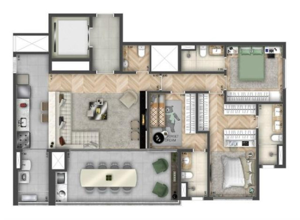 Imagem Apartamento com 3 Quartos à Venda, 101 m² em Brooklin - São Paulo