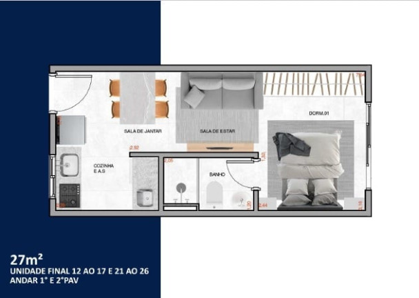 Imagem Imóvel com 1 Quarto à Venda, 27 m² em Vila Carrão - São Paulo Imagem Imóvel com 1 Quarto à Venda, 27 m² em Vila Carrão - São Paulo