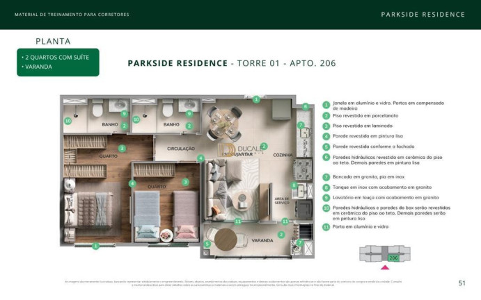 Imagem Apartamento com 2 Quartos à Venda, 48 m² em Valparaíso - Serra