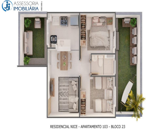 Imagem Apartamento com 2 Quartos para Alugar ou Temporada, 45 m² em Liberdade - Parnamirim Imagem Apartamento com 2 Quartos para Alugar ou Temporada, 45 m² em Liberdade - Parnamirim