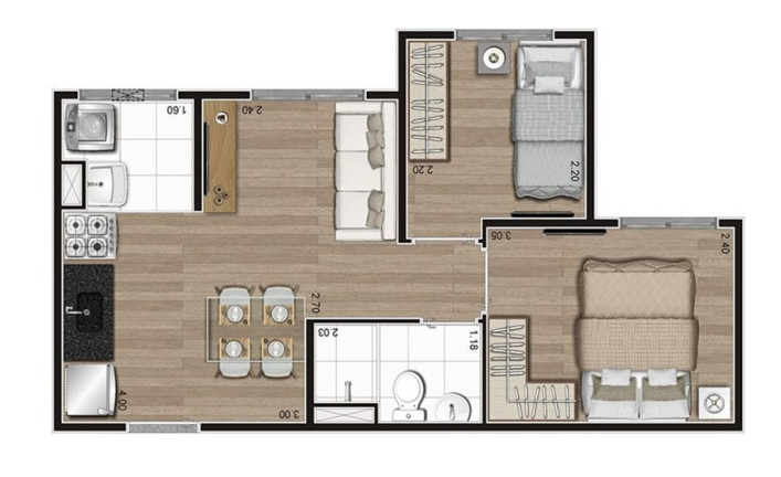Imagem Apartamento com 2 Quartos à Venda, 35 m² em Morumbi - São Paulo Imagem Apartamento com 2 Quartos à Venda, 35 m² em Morumbi - São Paulo