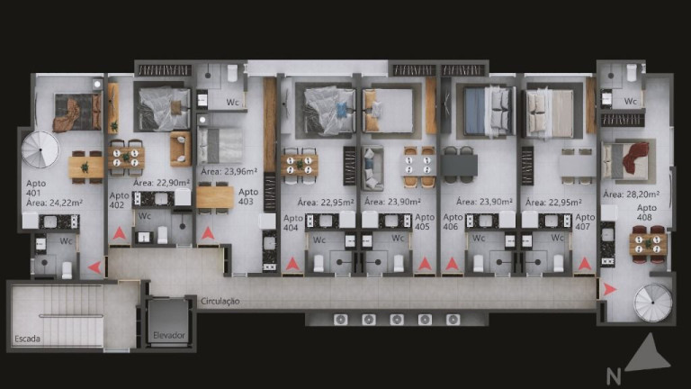 Imagem Loft com 1 Quarto à Venda, 22 m² em Intermares - Cabedelo Imagem Loft com 1 Quarto à Venda, 22 m² em Intermares - Cabedelo