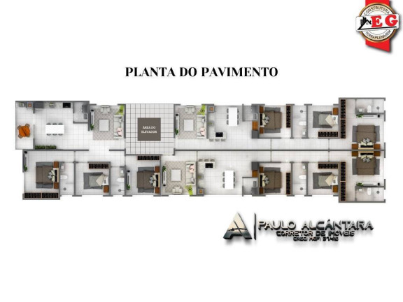 Imagem Apartamento com 3 Quartos à Venda, 93 m² em Belvedere - Coronel Fabriciano