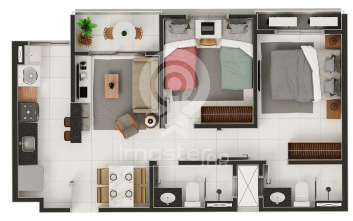 Imagem Apartamento com 2 Quartos à Venda, 51 m² em Messejana - Fortaleza Imagem Apartamento com 2 Quartos à Venda, 51 m² em Messejana - Fortaleza