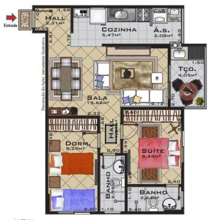 Imagem Apartamento com 2 Quartos à Venda, 60 m² em Ocian - Praia Grande Imagem Apartamento com 2 Quartos à Venda, 60 m² em Ocian - Praia Grande