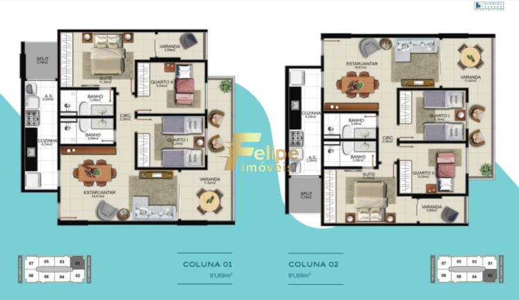 Imagem Imóvel com 3 Quartos à Venda, 84 m² em Praia Da Costa - Vila Velha